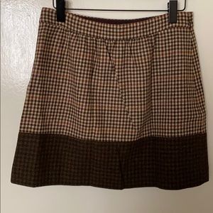 J.Crew Factory Double Check Wool Mini